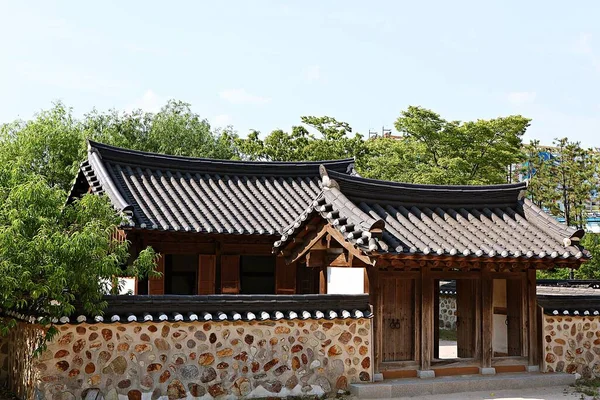 Esta Una Casa Tradicional Coreana — Foto de Stock