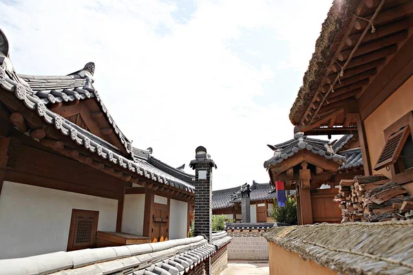 Detta Ett Traditionellt Koreanskt Hus — Stockfoto