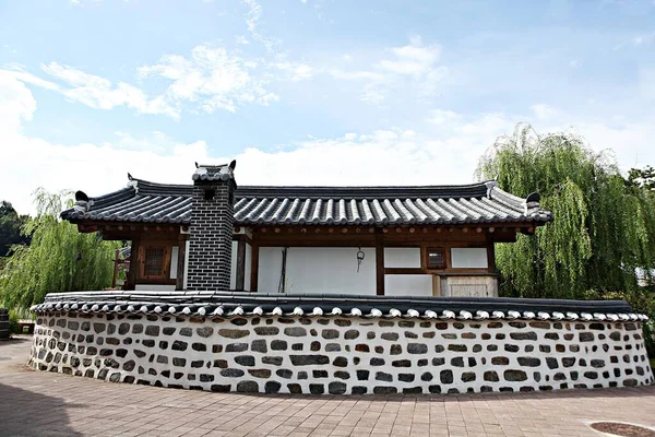 Detta Ett Traditionellt Koreanskt Hus — Stockfoto