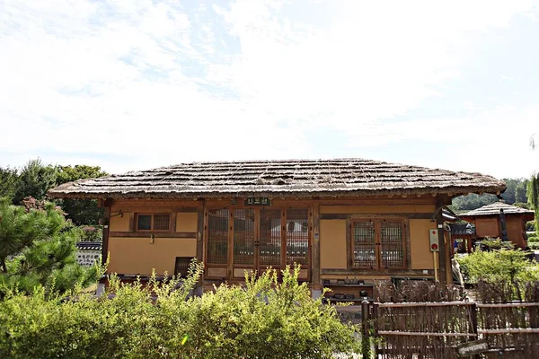 Detta Ett Traditionellt Koreanskt Hus — Stockfoto