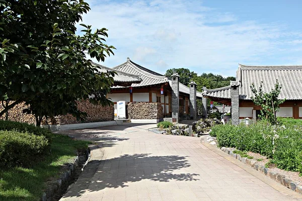 Detta Ett Traditionellt Koreanskt Hus — Stockfoto