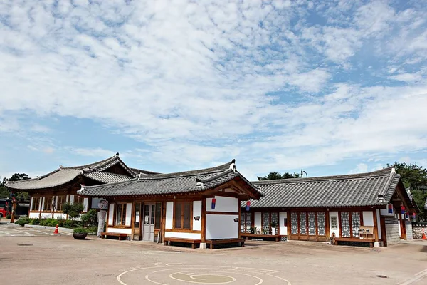 Dette Traditionel Koreansk Hus - Stock-foto