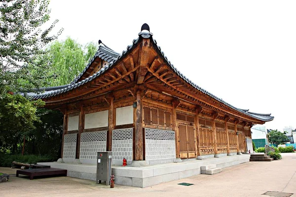 Αυτό Είναι Ένα Παραδοσιακό Κορεάτικο Σπίτι — Φωτογραφία Αρχείου