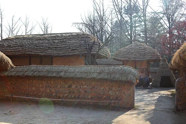 Народная Деревня — стоковое фото