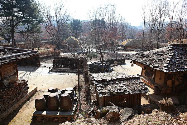Burası Kore Halk Köyü — Stok fotoğraf