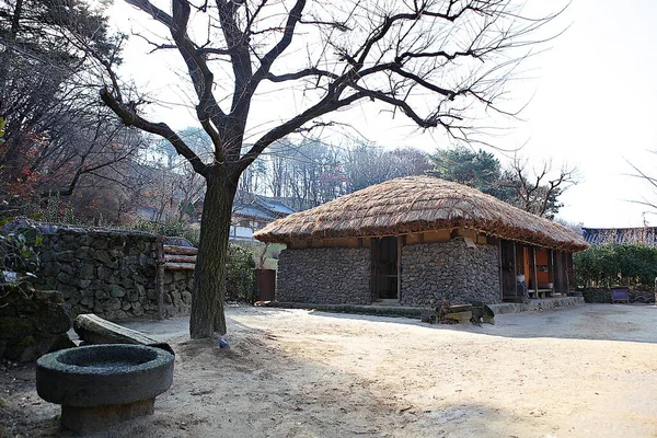 ここは韓国の民俗村です — ストック写真