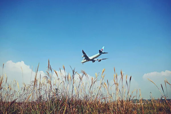 Passenger Plane Visiting Korea — Stock Photo, Image