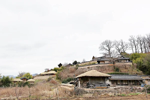 Est Une Maison Traditionnelle Coréenne — Photo