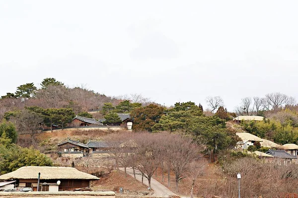 Detta Ett Traditionellt Koreanskt Hus — Stockfoto