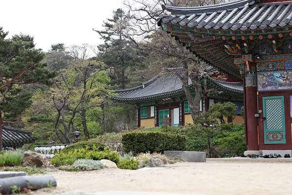 Αυτός Είναι Ένας Βουδιστικός Ναός Στην Κορέα — Φωτογραφία Αρχείου