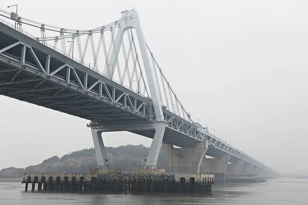 Jest Mostem Łączącym Incheon International Airport — Zdjęcie stockowe