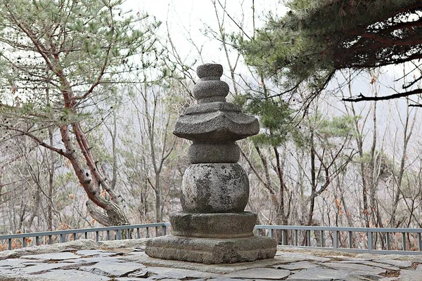 Esta Piedra Pagoda Dedacated Salud Los Deseos Familia — Foto de Stock