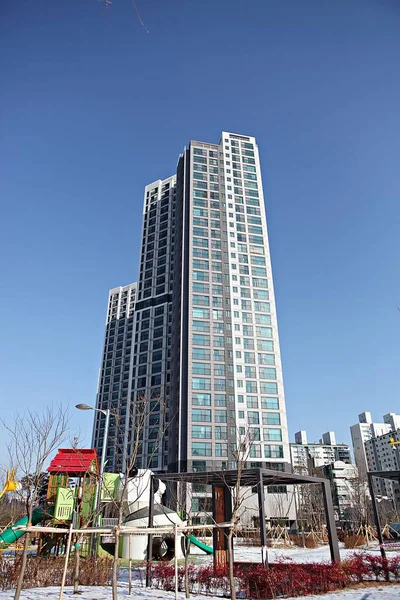 Ist Eine Moderne Architektur Korea — Stockfoto