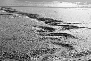 Kore 'nin batı kıyısında bir çamur düzlüğü.