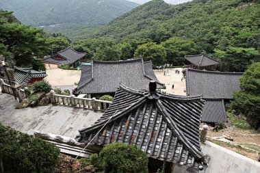  Kore 'de bir Budist tapınağı.