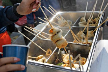 Sokak yemekleri, seçici odak
