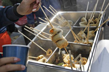 Sokak yemekleri, seçici odak