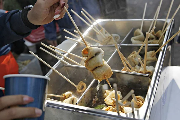 Sokak yemekleri, seçici odak