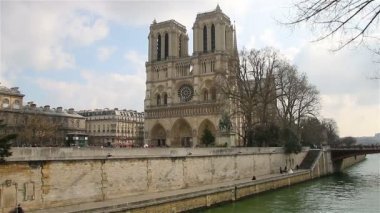 Notre Dame de Paris, Notre Dame Katedrali olarak da bilinir. Paris, Fransa.
