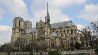 Notre Dame de Paris, Notre Dame Katedrali olarak da bilinir. Paris, Fransa.
