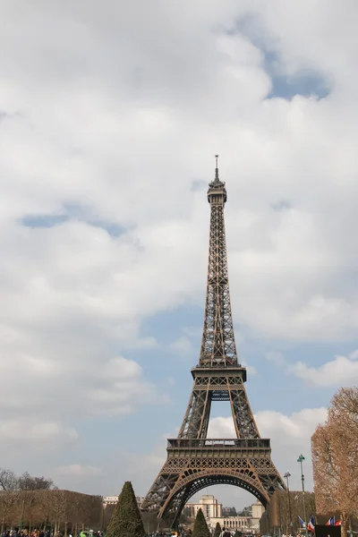 Torre Eiffel París Francia Europa Vista Del Famoso Icono Los — Foto de Stock