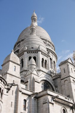 yakın çekim üzerinde Basilique du Sacré Coeur Katedrali Paris Fransa