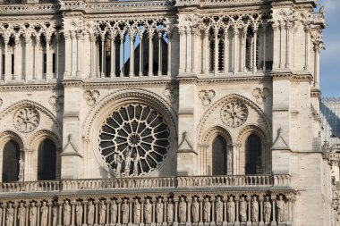 Mimari Detaylar Katedrali notre Dame de paris. 