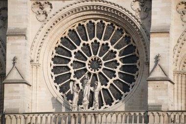 Mimari Detaylar Katedrali notre Dame de paris. 