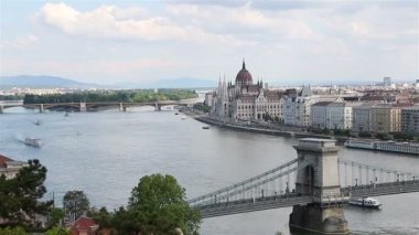 Tuna ve Parlemento Binası, Macaristan Budapeşte Panoraması.