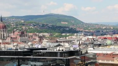 Yaz Budapeşte güzel manzara. Macaristan. Panorama.