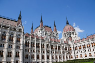 Budapeşte, Macaristan'da bina Parlamento. Mimari Detaylar.