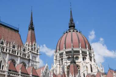Budapeşte, Macaristan'da bina Parlamento. Mimari Detaylar.