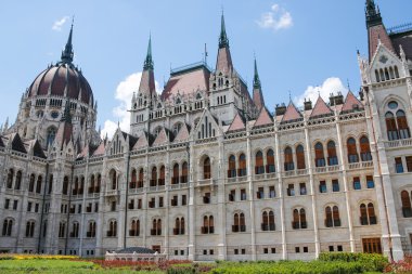 Budapeşte, Macaristan'da bina Parlamento. Mimari Detaylar.