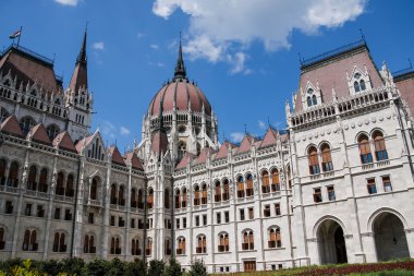 Budapeşte, Macaristan'da bina Parlamento. Mimari Detaylar.