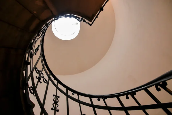 The Spiral stairs St.Stephen's Basilica. Budapest, Hungary