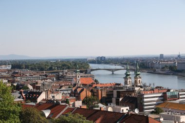 Budapest Danube, Budapeşte, Macaristan ile Panoraması.