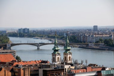 Budapest Danube, Budapeşte, Macaristan ile Panoraması.