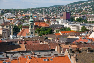 Yaz Budapeşte güzel manzara. Macaristan. Panorama.