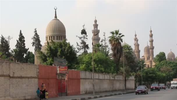 Nas ruas do Cairo. Leite . — Vídeo de Stock