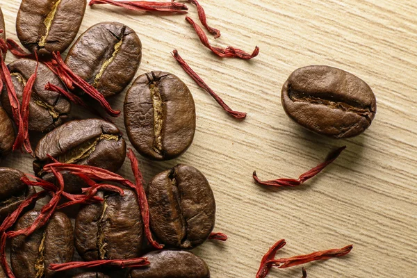 Coffee and saffron — Stock Photo, Image