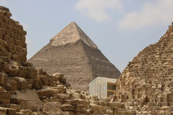 Stora pyramiden i Giza. Cairo. Egypten — Stockfoto