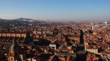 Panorama eski Bologna, İtalya.