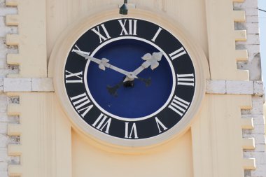 Corfu town hall saati. Yunanistan.