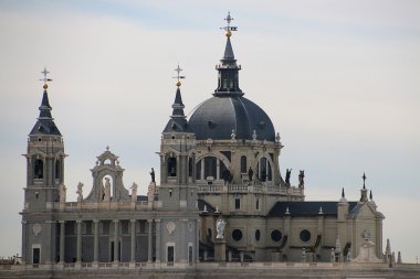 Almudena Cathedral, Madrid, Spain.  clipart