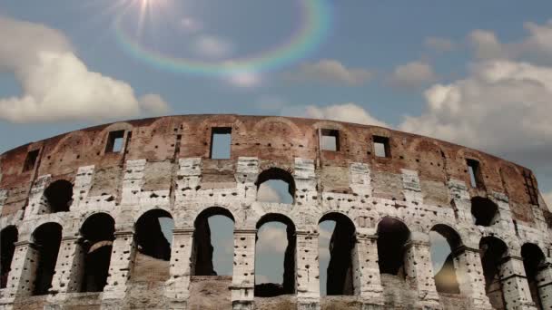 Colosseum in Rome, Italy. Time Lapse. — Stock Video