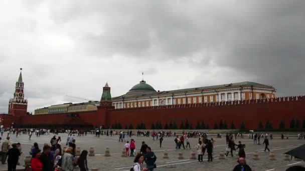 Moscow, Russia. August 16, 2015: Red Square. Panoramic view. — Stock Video