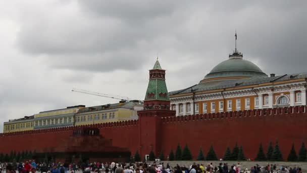 Moscú, Rusia. 16 de agosto de 2015: Plaza Roja. Vista panorámica . — Vídeos de Stock