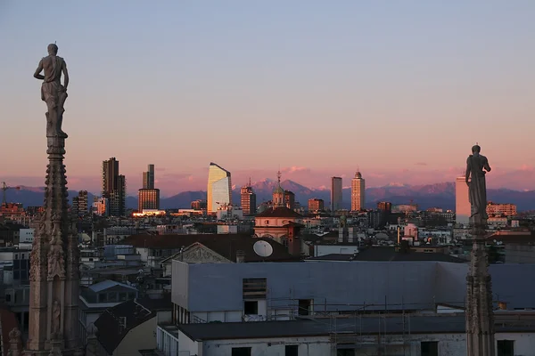 Blick Auf Mailand Vom Dom Milano — Stockfoto