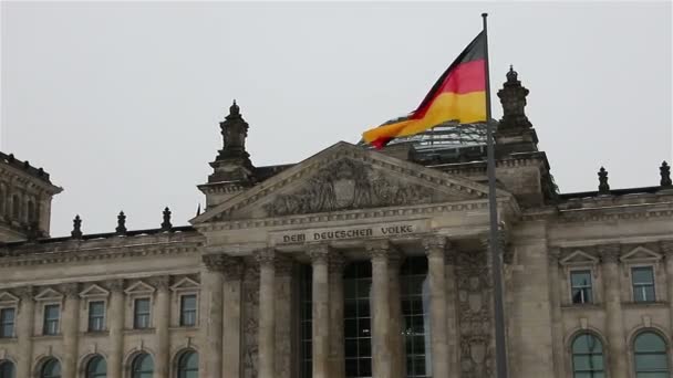 Budynek Reichstagu Berlinie — Wideo stockowe