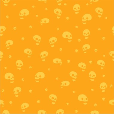 Cadılar Bayramı partisi kafatası arka plan seamless modeli.